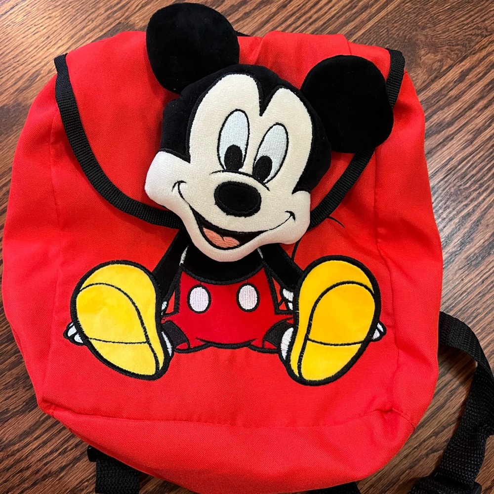 Disney Red Mickey Mouse Kids Backpack